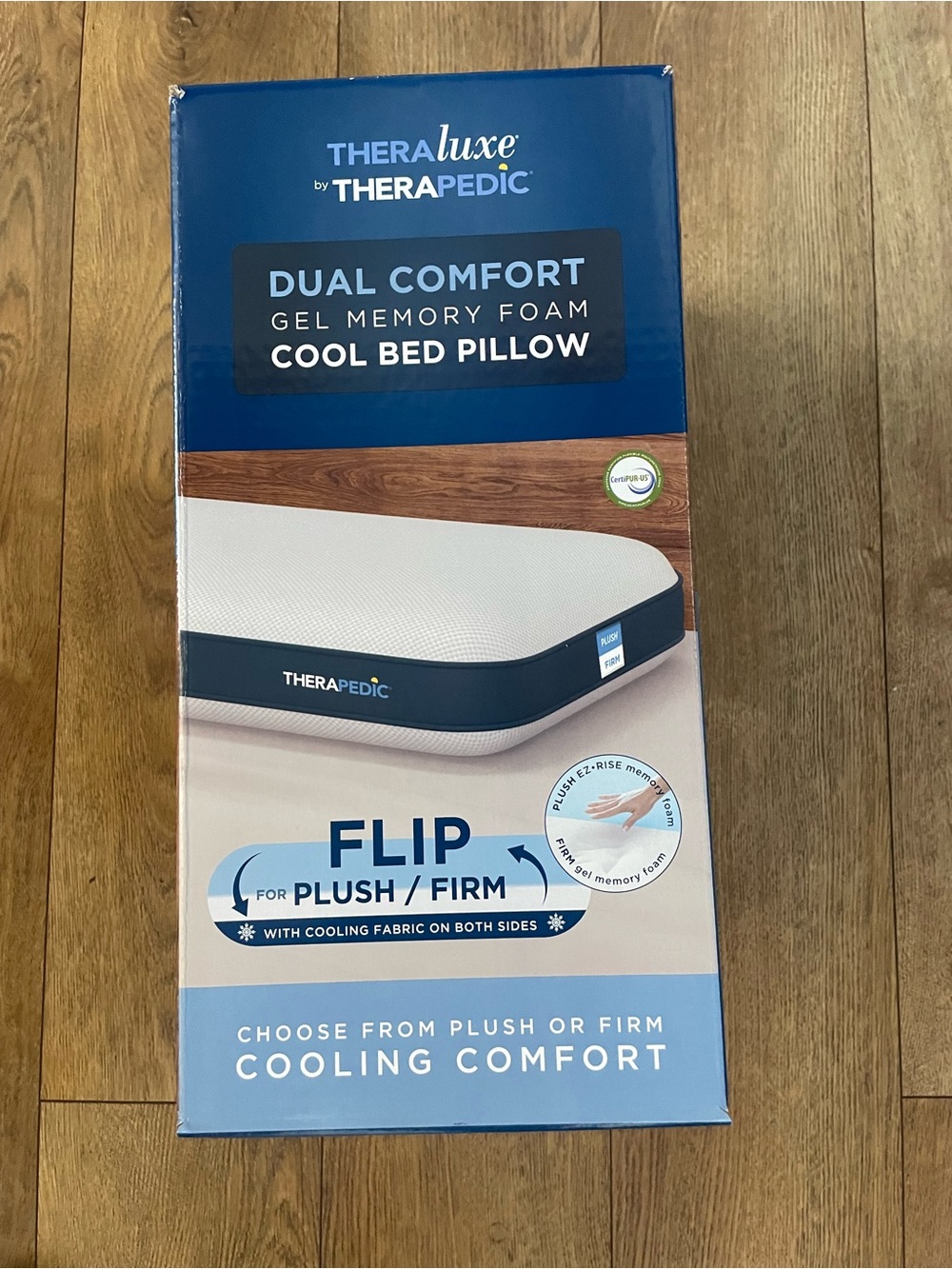 Theraluxe by Therapedic Dual Comfort Gel Memory Foam Pillow, Queen